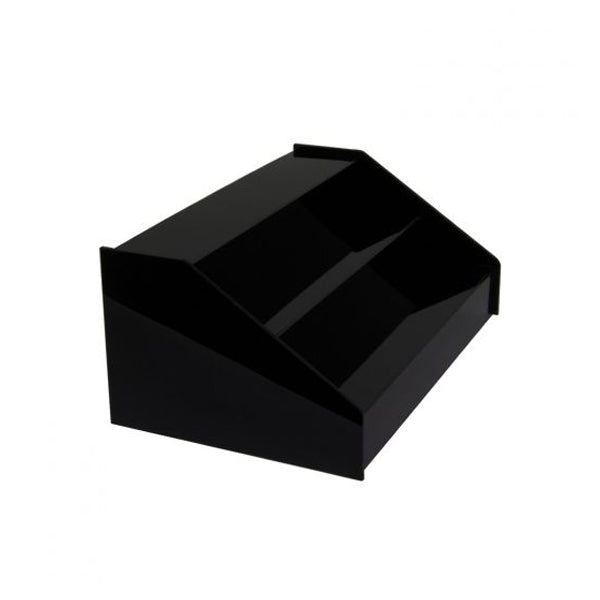 Acrylic Reversible Stair Step Riser - Medium- Black