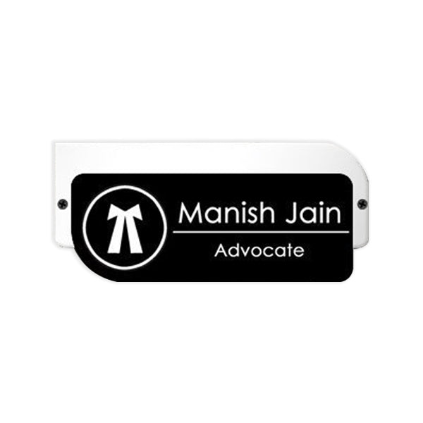 Advocate Name Plate – Customized Home Name Plates Online