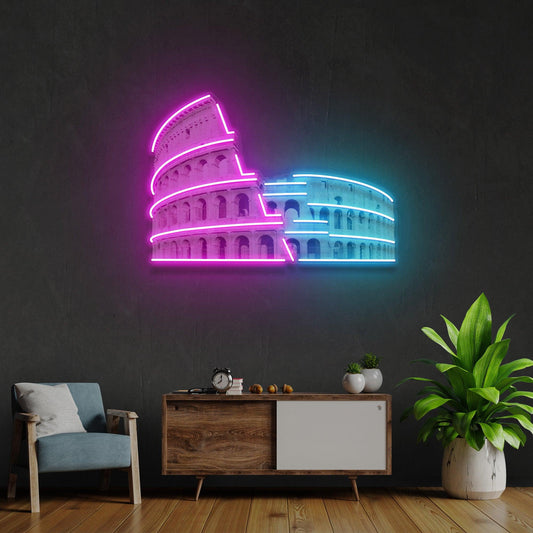 Colosseum Led Neon Acrylic Artwork