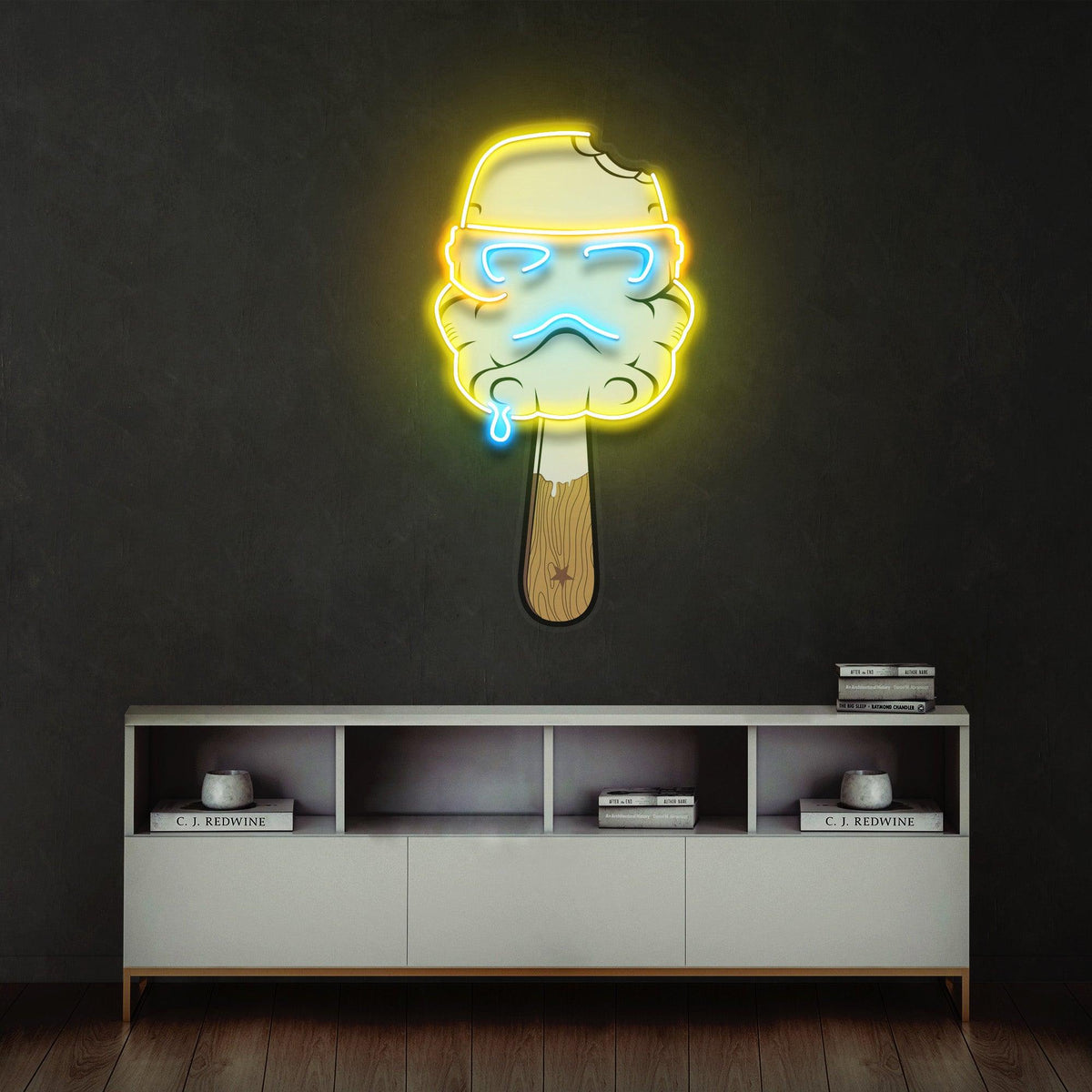 Cream Color Led Cream Led Neon Acrylic Artwork – acrylicsheetsindia