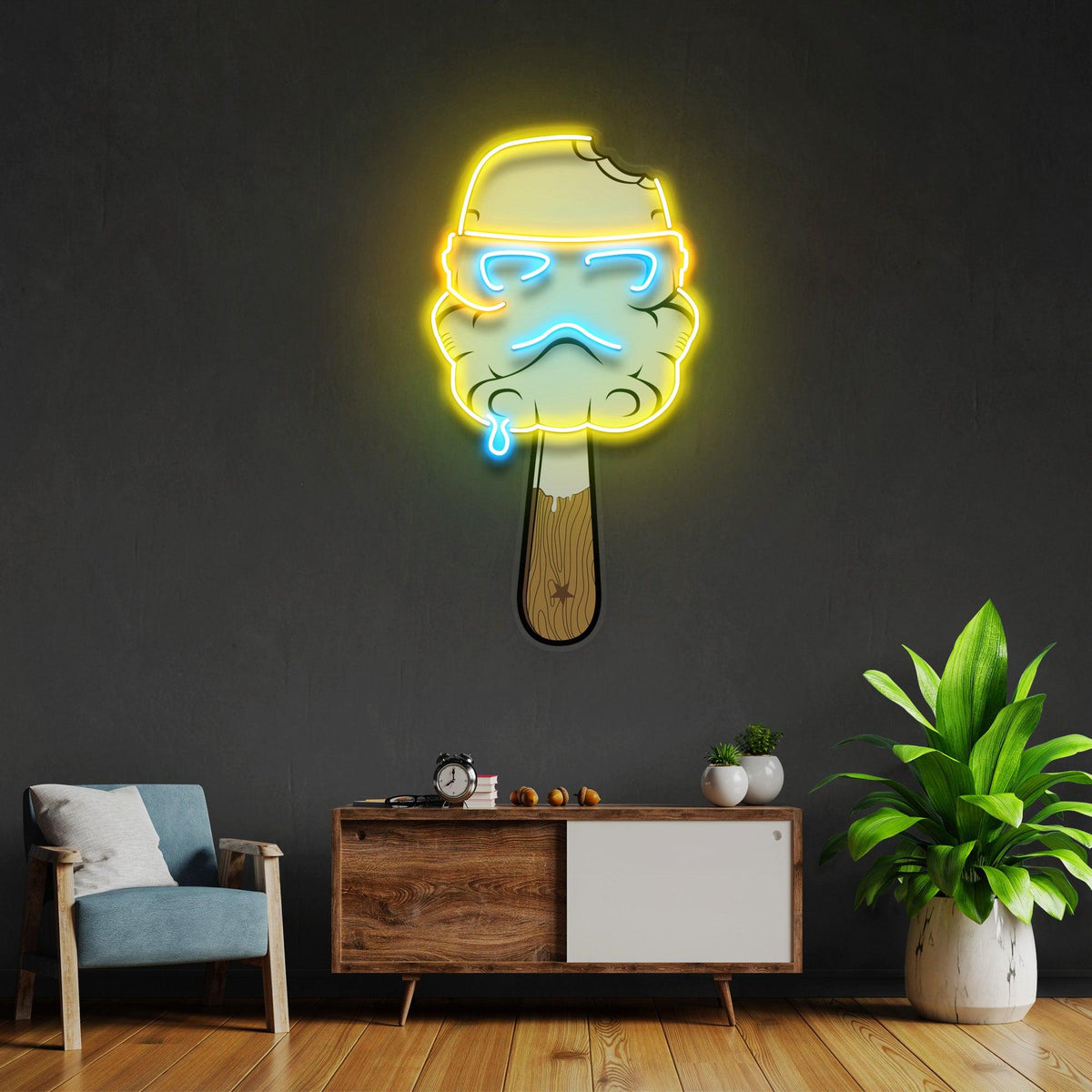 Cream Color Led Cream Led Neon Acrylic Artwork – acrylicsheetsindia