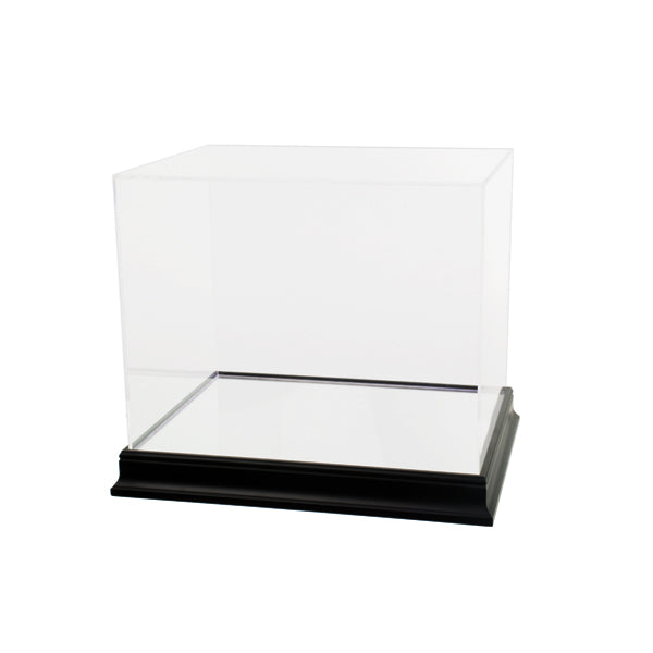 Custom Size Acrylic Box with Glossy Black Wood Base