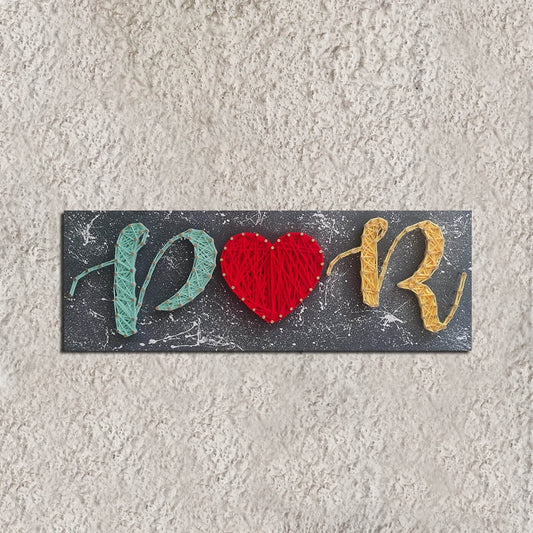Personalised Couple Initials String Art