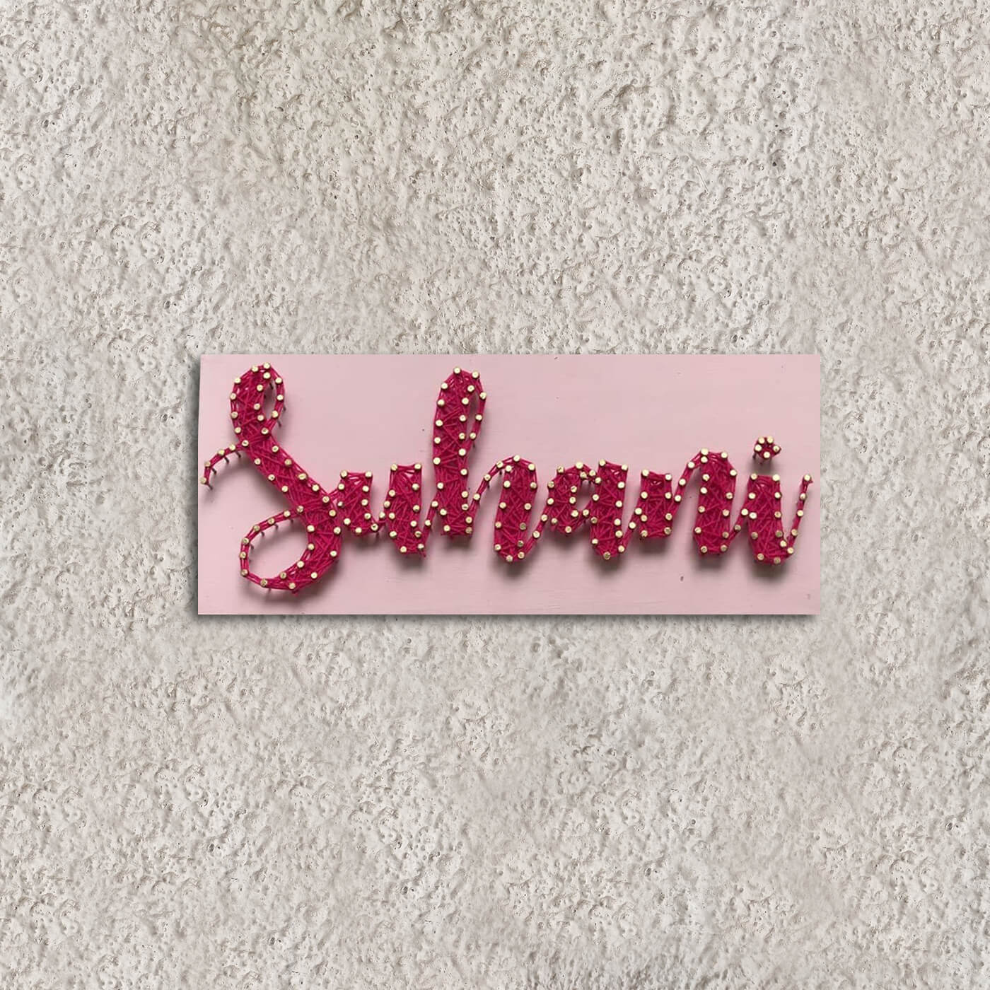 Personalised String Art Name Plate