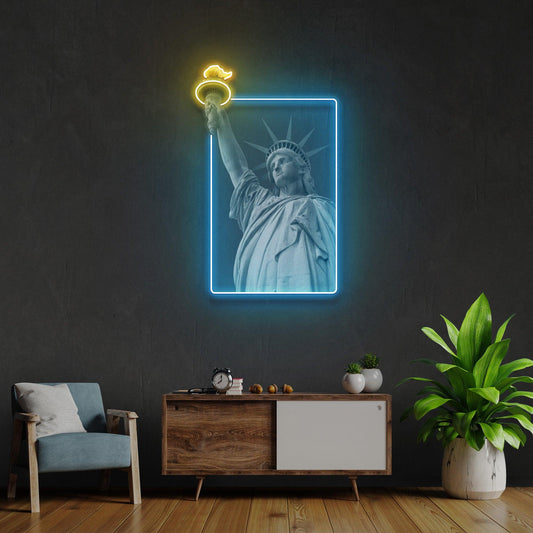 Liberty Enlightening the World Led Neon Acrylic Artwork