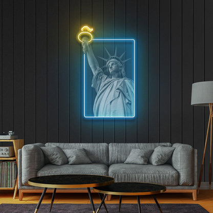 Liberty Enlightening the World Led Neon Acrylic Artwork