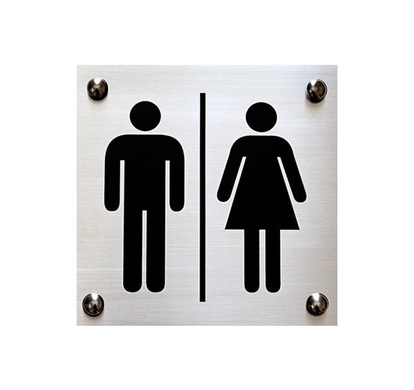 Restroom Men Women Sign Board – acrylicsheetsindia