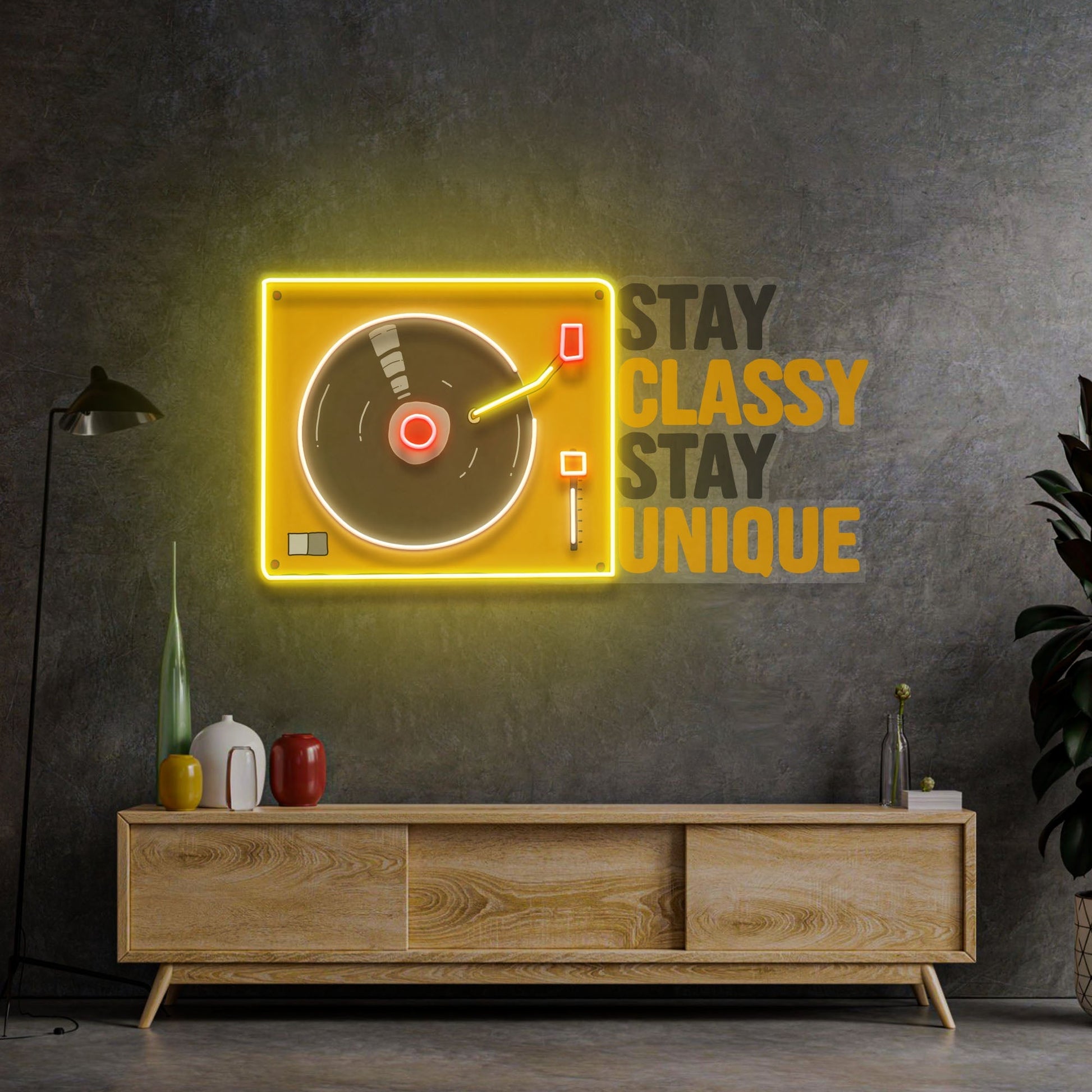 Stay Classy Stay Unique LED Neon Sign Light Pop Art – acrylicsheetsindia