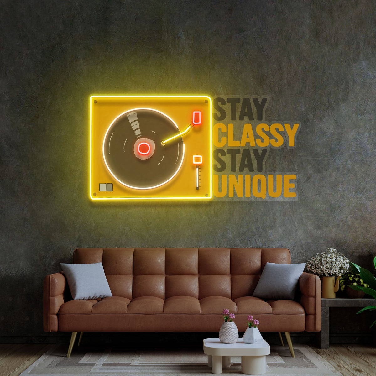 Stay Classy Stay Classy Stay Unique LED Neon Sign Light Pop Art – acrylicsheetsindia