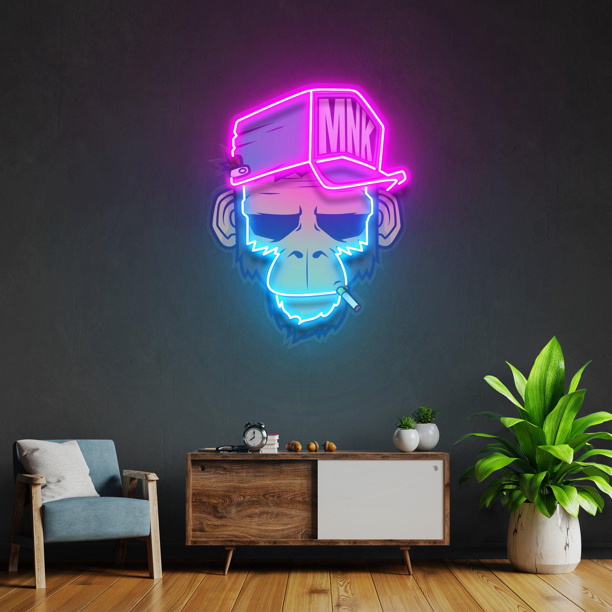 Led Monkey Spoiled Monkey Led Neon Acrylic Artwork – acrylicsheetsindia