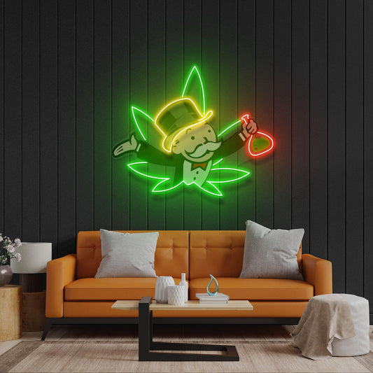 Bongopoly Led Neon Acrylic Artwork