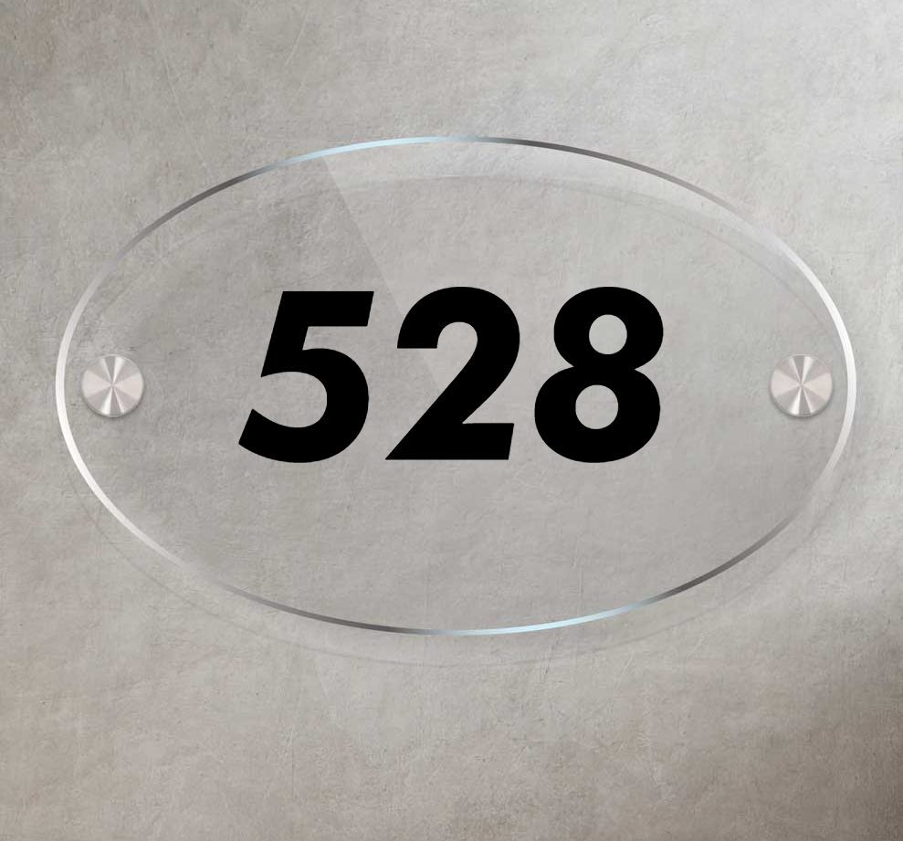 Ovalica - House Number Sign