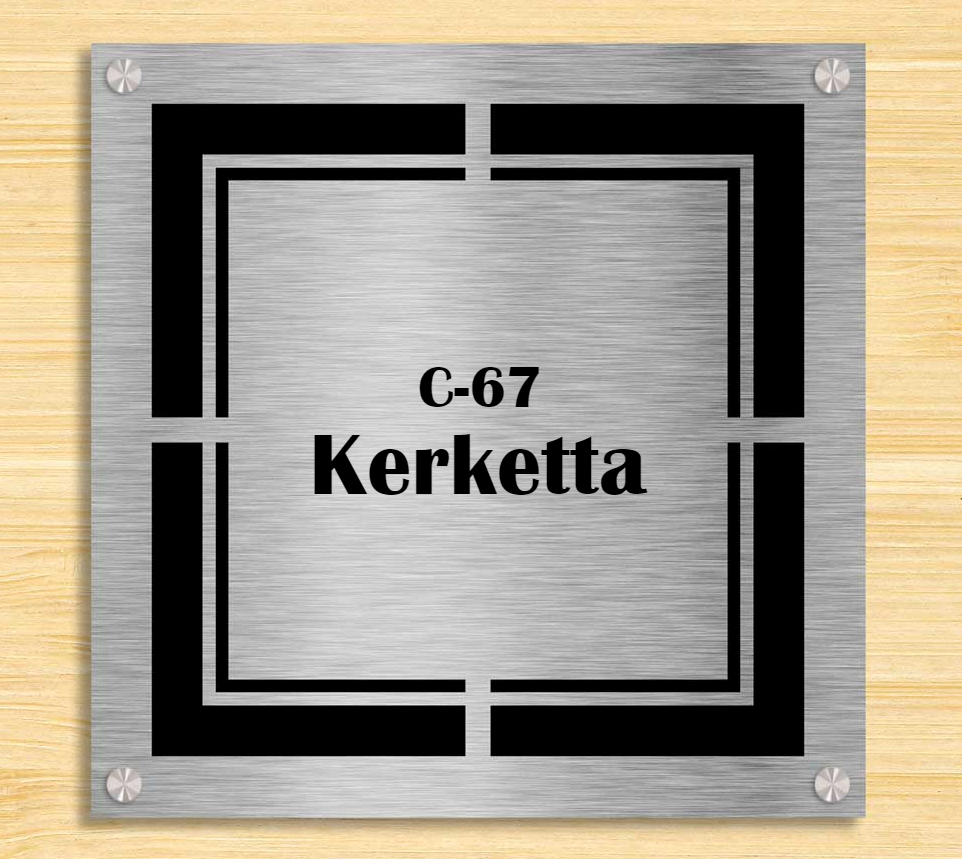 Crossroads - Stainless Steel Name Plate