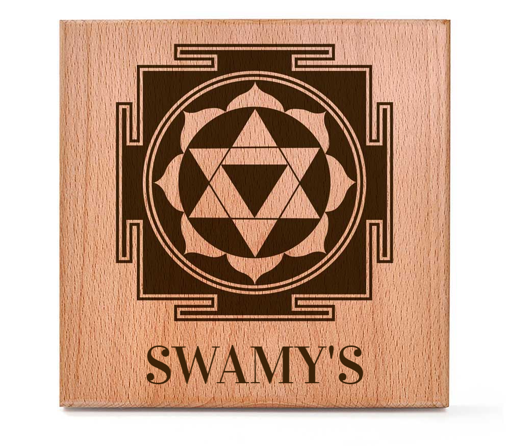 Ganesh Yantra - Wooden Name Plate