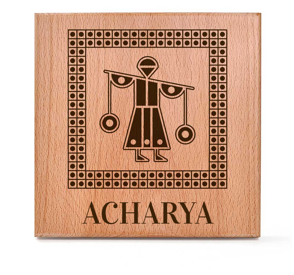 Shravan (Lippan) - Wooden Name Plate