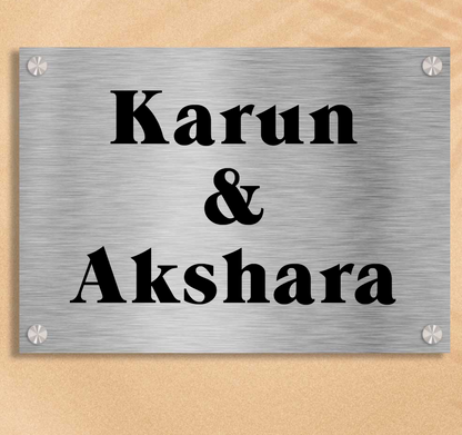 Rectanglica - Stainless Steel Name Plate