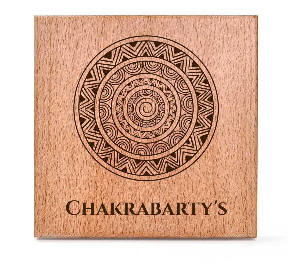 Chakradhari (Madhubani) - Wooden Name Plate