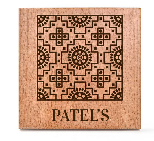 Chaukat (Lippan) - Wooden Name Plate