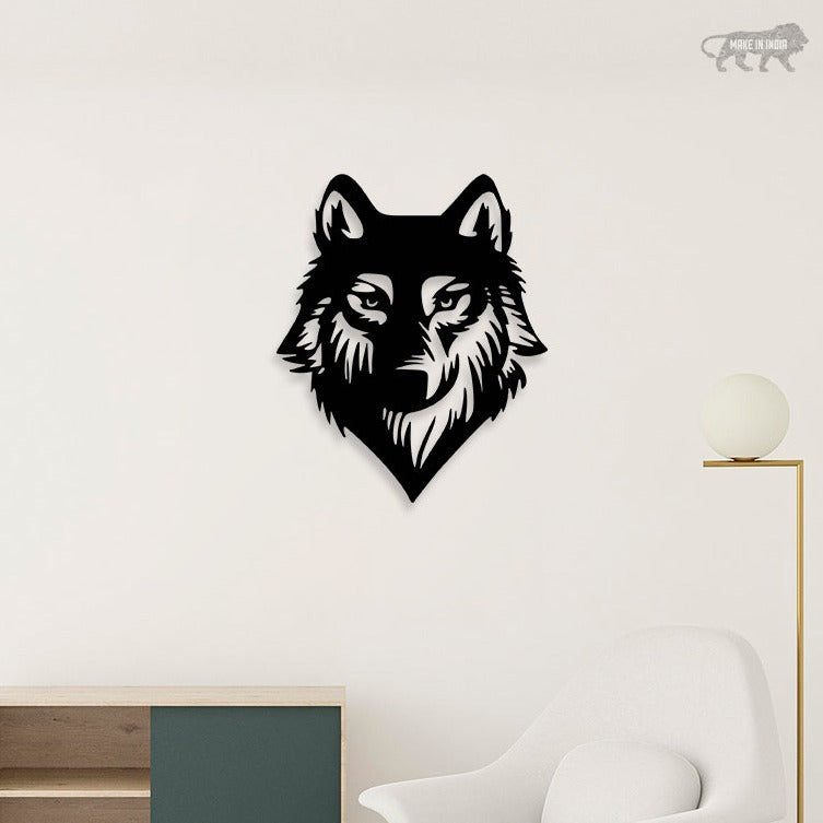 3D Wolves Face Wall Art – acrylicsheetsindia