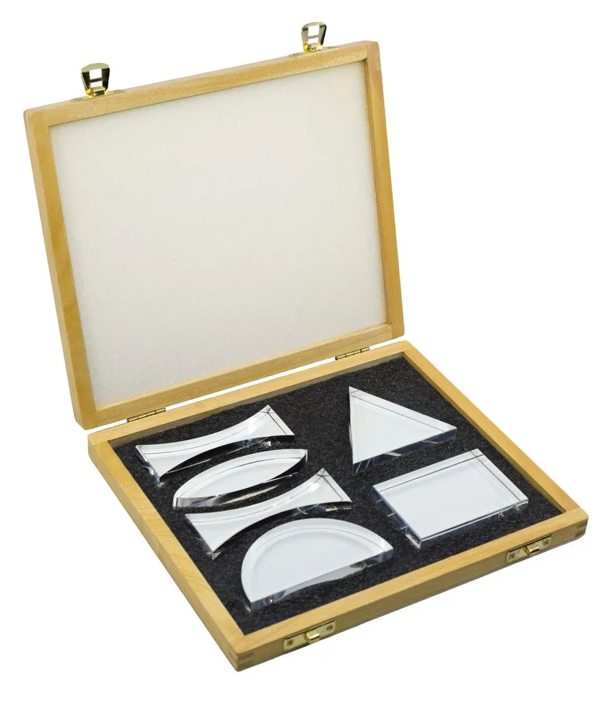 Premium Acrylic Prisms, Set of 6, Different Shapes, Supplied in Wooden ...