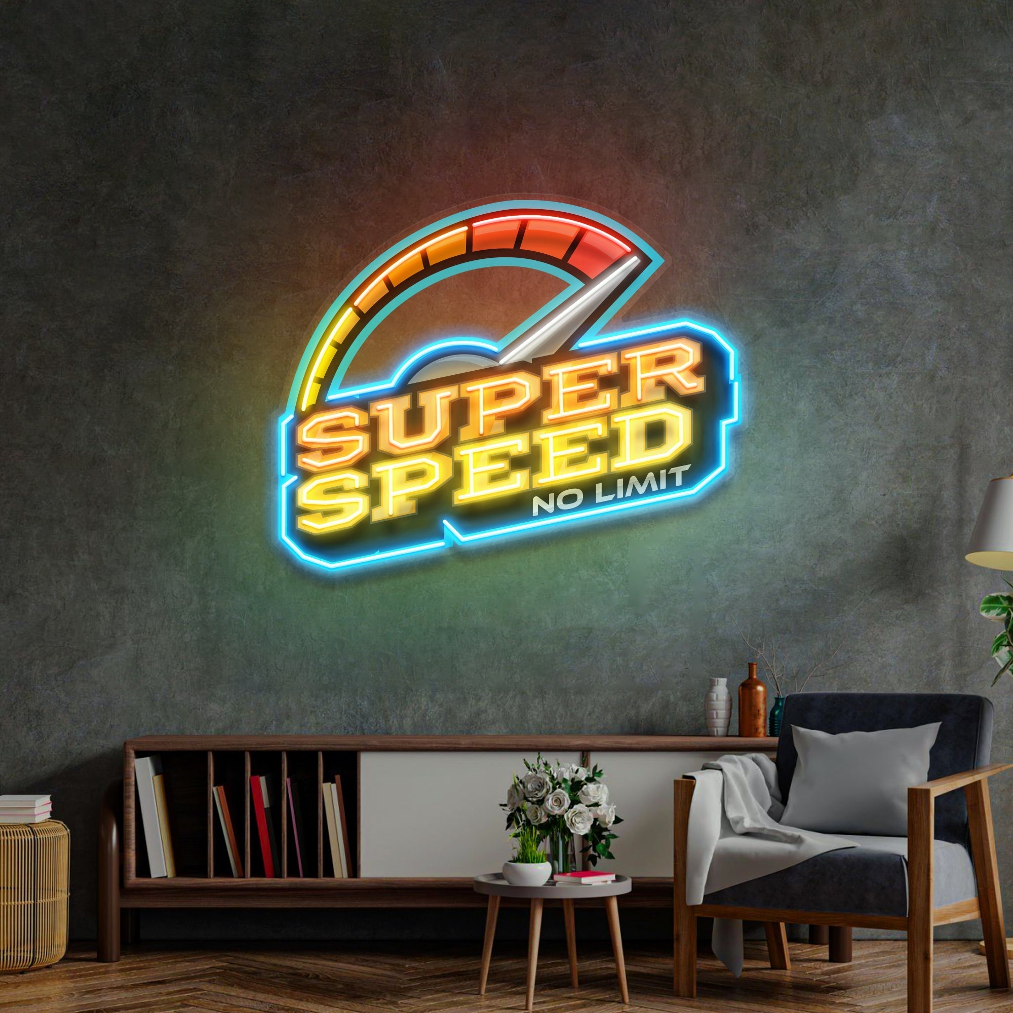 Super Speed LED Neon Sign Light Pop Art – acrylicsheetsindia